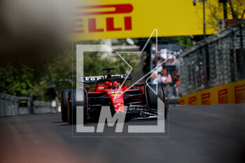 2023-04-29 - 16 LECLERC Charles (mco), Scuderia Ferrari SF-23, action crash, accident, during the Formula 1 Azerbaijan Grand Prix 2023, 4th round of the 2023 Formula One World Championship from April 28 to 30, 2023 on the Baku City Circuit, in Baku, Azerbaijan - F1 - AZERBAIJAN GRAND PRIX 2023 - FORMULA 1 - MOTORS