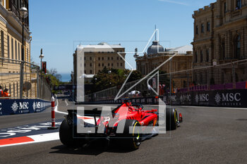 2023-04-29 - 16 LECLERC Charles (mco), Scuderia Ferrari SF-23, action during the Formula 1 Azerbaijan Grand Prix 2023, 4th round of the 2023 Formula One World Championship from April 28 to 30, 2023 on the Baku City Circuit, in Baku, Azerbaijan - F1 - AZERBAIJAN GRAND PRIX 2023 - FORMULA 1 - MOTORS