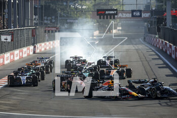 2023-04-29 - start of the race, depart, during the Formula 1 Azerbaijan Grand Prix 2023, 4th round of the 2023 Formula One World Championship from April 28 to 30, 2023 on the Baku City Circuit, in Baku, Azerbaijan - F1 - AZERBAIJAN GRAND PRIX 2023 - FORMULA 1 - MOTORS