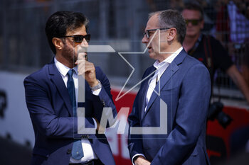 2023-04-30 - BEN SULAYEM Mohammed (uae), President of the FIA, portrait with DOMENICALI Stefano (ita), Chairman and CEO Formula One Group FOG during the Formula 1 Azerbaijan Grand Prix 2023, 4th round of the 2023 Formula One World Championship from April 28 to 30, 2023 on the Baku City Circuit, in Baku, Azerbaijan - F1 - AZERBAIJAN GRAND PRIX 2023 - RACE - FORMULA 1 - MOTORS