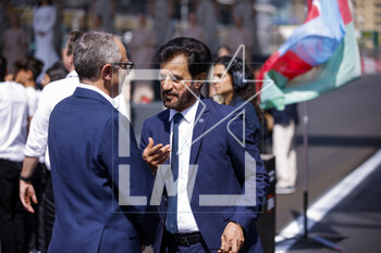 2023-04-30 - BEN SULAYEM Mohammed (uae), President of the FIA, portrait with DOMENICALI Stefano (ita), Chairman and CEO Formula One Group FOG during the Formula 1 Azerbaijan Grand Prix 2023, 4th round of the 2023 Formula One World Championship from April 28 to 30, 2023 on the Baku City Circuit, in Baku, Azerbaijan - F1 - AZERBAIJAN GRAND PRIX 2023 - RACE - FORMULA 1 - MOTORS