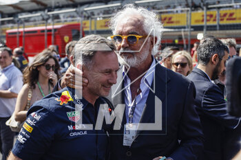 2023-04-30 - Flavio Briatore, HORNER Christian (gbr), Team Principal of Red Bull Racing, portrait during the Formula 1 Azerbaijan Grand Prix 2023, 4th round of the 2023 Formula One World Championship from April 28 to 30, 2023 on the Baku City Circuit, in Baku, Azerbaijan - F1 - AZERBAIJAN GRAND PRIX 2023 - RACE - FORMULA 1 - MOTORS