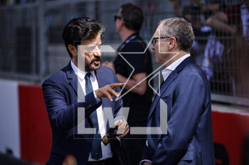 2023-04-30 - BEN SULAYEM Mohammed (uae), President of the FIA, portrait DOMENICALI Stefano (ita), Chairman and CEO Formula One Group FOG, portrait during the Formula 1 Azerbaijan Grand Prix 2023, 4th round of the 2023 Formula One World Championship from April 28 to 30, 2023 on the Baku City Circuit, in Baku, Azerbaijan - F1 - AZERBAIJAN GRAND PRIX 2023 - RACE - FORMULA 1 - MOTORS