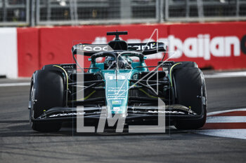 2023-04-30 - 18 STROLL Lance (can), Aston Martin F1 Team AMR23, action during the Formula 1 Azerbaijan Grand Prix 2023, 4th round of the 2023 Formula One World Championship from April 28 to 30, 2023 on the Baku City Circuit, in Baku, Azerbaijan - F1 - AZERBAIJAN GRAND PRIX 2023 - RACE - FORMULA 1 - MOTORS