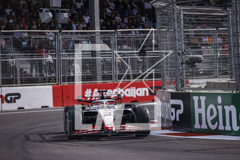 2023-04-30 - 20 MAGNUSSEN Kevin (den), Haas F1 Team VF-23 Ferrari, action during the Formula 1 Azerbaijan Grand Prix 2023, 4th round of the 2023 Formula One World Championship from April 28 to 30, 2023 on the Baku City Circuit, in Baku, Azerbaijan - F1 - AZERBAIJAN GRAND PRIX 2023 - RACE - FORMULA 1 - MOTORS
