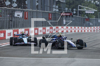 2023-04-30 - 02 SARGEANT Logan (usa), Williams Racing FW45, action 10 GASLY Pierre (fra), Alpine F1 Team A523, action during the Formula 1 Azerbaijan Grand Prix 2023, 4th round of the 2023 Formula One World Championship from April 28 to 30, 2023 on the Baku City Circuit, in Baku, Azerbaijan - F1 - AZERBAIJAN GRAND PRIX 2023 - RACE - FORMULA 1 - MOTORS