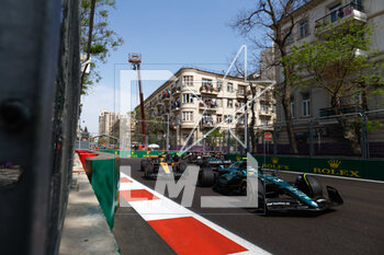 2023-04-30 - 14 ALONSO Fernando (spa), Aston Martin F1 Team AMR23, action 04 NORRIS Lando (gbr), McLaren F1 Team MCL60, action during the Formula 1 Azerbaijan Grand Prix 2023, 4th round of the 2023 Formula One World Championship from April 28 to 30, 2023 on the Baku City Circuit, in Baku, Azerbaijan - F1 - AZERBAIJAN GRAND PRIX 2023 - RACE - FORMULA 1 - MOTORS