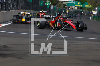 2023-04-30 - 16 LECLERC Charles (mco), Scuderia Ferrari SF-23, action 01 VERSTAPPEN Max (nld), Red Bull Racing RB19, action during the Formula 1 Azerbaijan Grand Prix 2023, 4th round of the 2023 Formula One World Championship from April 28 to 30, 2023 on the Baku City Circuit, in Baku, Azerbaijan - F1 - AZERBAIJAN GRAND PRIX 2023 - RACE - FORMULA 1 - MOTORS