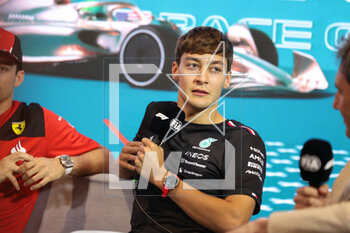 2023-05-04 - press conference RUSSELL George (gbr), Mercedes AMG F1 Team W14, portrait during the Formula 1 Crypto.com Miami Grand Prix 2023, 5th round of the 2023 Formula One World Championship from May 05 to 07, 2023 on the Miami International Autodrome, in Miami Gardens, Florida, United States of America - F1 - MIAMI GRAND PRIX 2023 - FORMULA 1 - MOTORS
