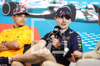 2023-05-04 - VERSTAPPEN Max (ned), Red Bull Racing RB19, portrait press conference during the Formula 1 Crypto.com Miami Grand Prix 2023, 5th round of the 2023 Formula One World Championship from May 05 to 07, 2023 on the Miami International Autodrome, in Miami Gardens, Florida, United States of America - F1 - MIAMI GRAND PRIX 2023 - FORMULA 1 - MOTORS