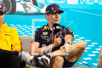2023-05-04 - press conference VERSTAPPEN Max (ned), Red Bull Racing RB19, portrait during the Formula 1 Crypto.com Miami Grand Prix 2023, 5th round of the 2023 Formula One World Championship from May 05 to 07, 2023 on the Miami International Autodrome, in Miami Gardens, Florida, United States of America - F1 - MIAMI GRAND PRIX 2023 - FORMULA 1 - MOTORS