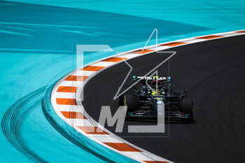 2023-05-05 - 44 HAMILTON Lewis (gbr), Mercedes AMG F1 Team W14, action during the Formula 1 Crypto.com Miami Grand Prix 2023, 5th round of the 2023 Formula One World Championship from May 05 to 07, 2023 on the Miami International Autodrome, in Miami Gardens, Florida, United States of America - F1 - MIAMI GRAND PRIX 2023 - FORMULA 1 - MOTORS