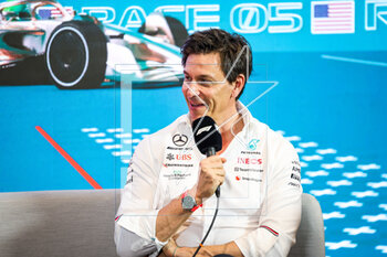 2023-05-05 - WOLFF Toto (aut), Team Principal & CEO of Mercedes AMG F1 Team, portrait during the Formula 1 Crypto.com Miami Grand Prix 2023, 5th round of the 2023 Formula One World Championship from May 05 to 07, 2023 on the Miami International Autodrome, in Miami Gardens, Florida, United States of America - F1 - MIAMI GRAND PRIX 2023 - FORMULA 1 - MOTORS