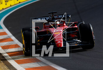 2023-05-06 - 16 LECLERC Charles (mco), Scuderia Ferrari SF-23, action during the Formula 1 Crypto.com Miami Grand Prix 2023, 5th round of the 2023 Formula One World Championship from May 05 to 07, 2023 on the Miami International Autodrome, in Miami Gardens, Florida, United States of America - F1 - MIAMI GRAND PRIX 2023 - FORMULA 1 - MOTORS