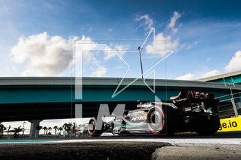 2023-05-06 - 63 RUSSELL George (gbr), Mercedes AMG F1 Team W14, action during the Formula 1 Crypto.com Miami Grand Prix 2023, 5th round of the 2023 Formula One World Championship from May 05 to 07, 2023 on the Miami International Autodrome, in Miami Gardens, Florida, United States of America - F1 - MIAMI GRAND PRIX 2023 - FORMULA 1 - MOTORS