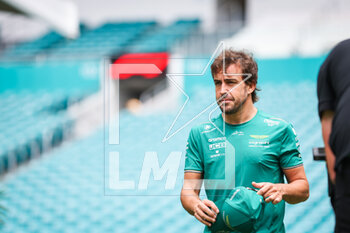2023-05-07 - ALONSO Fernando (spa), Aston Martin F1 Team AMR23, portrait during the Formula 1 Crypto.com Miami Grand Prix 2023, 5th round of the 2023 Formula One World Championship from May 05 to 07, 2023 on the Miami International Autodrome, in Miami Gardens, Florida, United States of America - F1 - MIAMI GRAND PRIX 2023 - RACE - FORMULA 1 - MOTORS