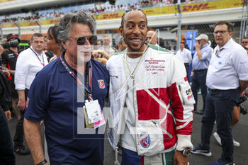 2023-05-07 - Michael Andretti with Pierre-Emerick Aubameyang, football player during the Formula 1 Crypto.com Miami Grand Prix 2023, 5th round of the 2023 Formula One World Championship from May 05 to 07, 2023 on the Miami International Autodrome, in Miami Gardens, Florida, United States of America - F1 - MIAMI GRAND PRIX 2023 - RACE - FORMULA 1 - MOTORS