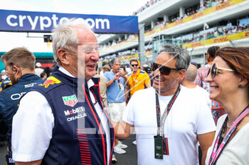 2023-05-07 - MONTOYA Juan-Pablo with MARKO Helmut (aut), Drivers’ Manager of Red Bull Racing, portrait during the Formula 1 Crypto.com Miami Grand Prix 2023, 5th round of the 2023 Formula One World Championship from May 05 to 07, 2023 on the Miami International Autodrome, in Miami Gardens, Florida, United States of America - F1 - MIAMI GRAND PRIX 2023 - RACE - FORMULA 1 - MOTORS