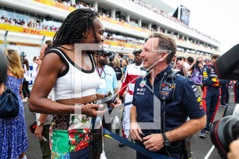 2023-05-07 - Venus Williams with HORNER Christian (gbr), Team Principal of Red Bull Racing, portrait during the Formula 1 Crypto.com Miami Grand Prix 2023, 5th round of the 2023 Formula One World Championship from May 05 to 07, 2023 on the Miami International Autodrome, in Miami Gardens, Florida, United States of America - F1 - MIAMI GRAND PRIX 2023 - RACE - FORMULA 1 - MOTORS