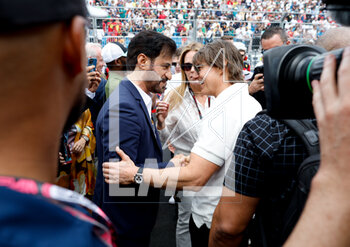 2023-05-07 - Tom Cruise with BEN SULAYEM Mohammed (uae), President of the FIA, portrait during the Formula 1 Crypto.com Miami Grand Prix 2023, 5th round of the 2023 Formula One World Championship from May 05 to 07, 2023 on the Miami International Autodrome, in Miami Gardens, Florida, United States of America - F1 - MIAMI GRAND PRIX 2023 - RACE - FORMULA 1 - MOTORS