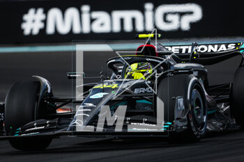 2023-05-07 - 44 HAMILTON Lewis (gbr), Mercedes AMG F1 Team W14, action during the Formula 1 Crypto.com Miami Grand Prix 2023, 5th round of the 2023 Formula One World Championship from May 05 to 07, 2023 on the Miami International Autodrome, in Miami Gardens, Florida, United States of America - F1 - MIAMI GRAND PRIX 2023 - RACE - FORMULA 1 - MOTORS