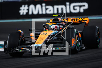 2023-05-07 - 04 NORRIS Lando (gbr), McLaren F1 Team MCL60, action during the Formula 1 Crypto.com Miami Grand Prix 2023, 5th round of the 2023 Formula One World Championship from May 05 to 07, 2023 on the Miami International Autodrome, in Miami Gardens, Florida, United States of America - F1 - MIAMI GRAND PRIX 2023 - RACE - FORMULA 1 - MOTORS