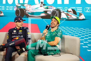 2023-05-08 - VERSTAPPEN Max (ned), Red Bull Racing RB19, ALONSO Fernando (spa), Aston Martin F1 Team AMR23, portrait during the Formula 1 Crypto.com Miami Grand Prix 2023, 5th round of the 2023 Formula One World Championship from May 05 to 07, 2023 on the Miami International Autodrome, in Miami Gardens, Florida, United States of America - F1 - MIAMI GRAND PRIX 2023 - RACE - FORMULA 1 - MOTORS