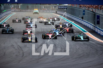 2023-05-07 - Race Start, Formula 1 Crypto.com Miami Grand Prix 2023, 5th Round of the 2023 Formula One Championship From May 5th to 7th, 2023 on the Miami International Auditorium, in Miami Gardens, Florida, United States of America, Stefano Facchin/Avensimages - FORMULA 1 CRYPTO.COM MIAMI GRAND PRIX 2023 - FORMULA 1 - MOTORS