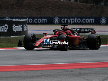 2023-06-02 - Charles Leclerc during free tests 1 of Catalunya Grand Prix F1 at Circuit of Catalunya Barcelona on june  02, 2023 - FORMULA 1 AWS GRAN PREMIO DE ESPAÑA 2023 - PRACTICE 1 AND 2 - FORMULA 1 - MOTORS