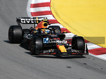 2023-06-02 - Sergio Perez during free tests 2 of Catalunya Grand Prix F1 at Circuit of Catalunya Barcelona on june  02, 2023 - FORMULA 1 AWS GRAN PREMIO DE ESPAÑA 2023 - PRACTICE 1 AND 2 - FORMULA 1 - MOTORS