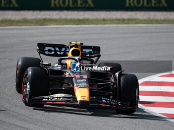 2023-06-02 - Sergio Perez during free tests 2 of Catalunya Grand Prix F1 at Circuit of Catalunya Barcelona on june  02, 2023 - FORMULA 1 AWS GRAN PREMIO DE ESPAÑA 2023 - PRACTICE 1 AND 2 - FORMULA 1 - MOTORS