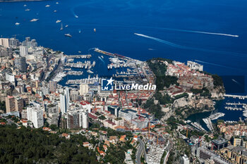 2023-05-24 - The city skyline and port of Monaco seen from above during the Formula 1 Grand Prix de Monaco 2023, 6th round of the 2023 Formula One World Championship from May 26 to 28, 2023 on the Circuit de Monaco, in Monaco - F1 - MONACO GRAND PRIX 2023 - FORMULA 1 - MOTORS