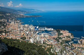 2023-05-24 - The city skyline and port of Monaco seen from above during the Formula 1 Grand Prix de Monaco 2023, 6th round of the 2023 Formula One World Championship from May 26 to 28, 2023 on the Circuit de Monaco, in Monaco - F1 - MONACO GRAND PRIX 2023 - FORMULA 1 - MOTORS