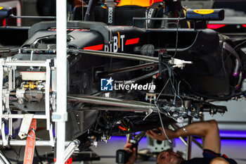 2023-05-25 - Red Bull Racing RB19, mechanical detail of the front suspension during the Formula 1 Grand Prix de Monaco 2023, 6th round of the 2023 Formula One World Championship from May 26 to 28, 2023 on the Circuit de Monaco, in Monaco - F1 - MONACO GRAND PRIX 2023 - FORMULA 1 - MOTORS