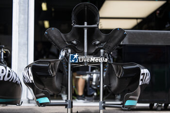 2023-05-25 - Mercedes AMG F1 Team W14, mechanical detail, new sidepods during the Formula 1 Grand Prix de Monaco 2023, 6th round of the 2023 Formula One World Championship from May 26 to 28, 2023 on the Circuit de Monaco, in Monaco - F1 - MONACO GRAND PRIX 2023 - FORMULA 1 - MOTORS