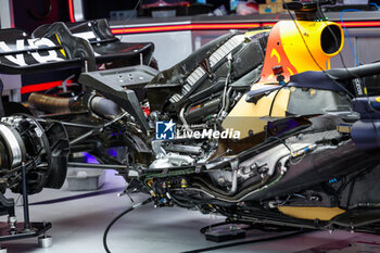 2023-05-25 - Red Bull Racing RB19, mechanical detail of the engine during the Formula 1 Grand Prix de Monaco 2023, 6th round of the 2023 Formula One World Championship from May 26 to 28, 2023 on the Circuit de Monaco, in Monaco - F1 - MONACO GRAND PRIX 2023 - FORMULA 1 - MOTORS