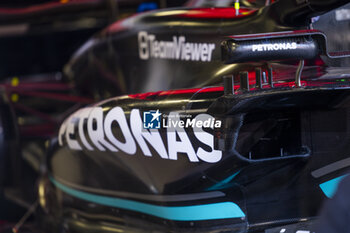2023-05-25 - Mercedes AMG F1 Team W14, mechanical detail, new sidepod during the Formula 1 Grand Prix de Monaco 2023, 6th round of the 2023 Formula One World Championship from May 26 to 28, 2023 on the Circuit de Monaco, in Monaco - F1 - MONACO GRAND PRIX 2023 - FORMULA 1 - MOTORS