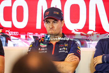 2023-05-25 - Press conference: PEREZ Sergio (mex), Red Bull Racing RB19, portrait, during the Formula 1 Grand Prix de Monaco 2023, 6th round of the 2023 Formula One World Championship from May 26 to 28, 2023 on the Circuit de Monaco, in Monaco - F1 - MONACO GRAND PRIX 2023 - FORMULA 1 - MOTORS