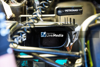 2023-05-25 - Mercedes AMG F1 Team W14, mechanical detail of the new side pods in the pitlane during the Formula 1 Grand Prix de Monaco 2023, 6th round of the 2023 Formula One World Championship from May 26 to 28, 2023 on the Circuit de Monaco, in Monaco - F1 - MONACO GRAND PRIX 2023 - FORMULA 1 - MOTORS