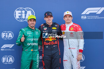 2023-05-27 - Fernando Alonso (SPA) Aston Martn AMR23 Max Verstappen (NED) Redbull Racing RB19 Charles Leclerc (MON) Ferrari F1-23 - 2023 GRAND PRIX DE MONACO - SATURDAY - FREE PRACTICE 3 AND QUALIFY - FORMULA 1 - MOTORS