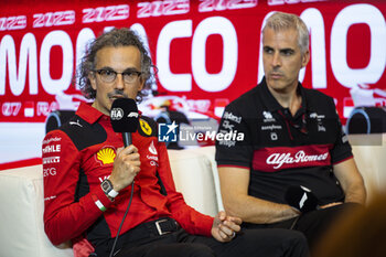 2023-05-26 - MEKIES Laurent (fra), Racing Director of the Scuderia Ferrari, portrait, press conference during the Formula 1 Grand Prix de Monaco 2023, 6th round of the 2023 Formula One World Championship from May 26 to 28, 2023 on the Circuit de Monaco, in Monaco - F1 - MONACO GRAND PRIX 2023 - FORMULA 1 - MOTORS