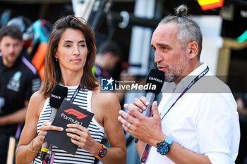 2023-05-26 - LAFFITE Margot (fra), TV presenter of Canal+, and MONTAGNY Franck (fra), TV presenter of Canal+, portrait during the Formula 1 Grand Prix de Monaco 2023, 6th round of the 2023 Formula One World Championship from May 26 to 28, 2023 on the Circuit de Monaco, in Monaco - F1 - MONACO GRAND PRIX 2023 - FORMULA 1 - MOTORS