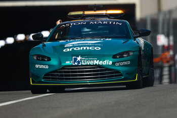 2023-05-26 - The Aston Martin FIA Safety Car in action during the Formula 1 Grand Prix de Monaco 2023, 6th round of the 2023 Formula One World Championship from May 26 to 28, 2023 on the Circuit de Monaco, in Monaco - F1 - MONACO GRAND PRIX 2023 - FORMULA 1 - MOTORS
