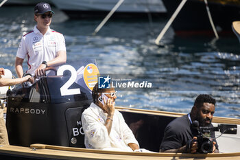 2023-05-26 - HAMILTON Lewis (gbr), Mercedes AMG F1 Team W14, portrait arriving on a boat during the Formula 1 Grand Prix de Monaco 2023, 6th round of the 2023 Formula One World Championship from May 26 to 28, 2023 on the Circuit de Monaco, in Monaco - F1 - MONACO GRAND PRIX 2023 - FORMULA 1 - MOTORS