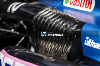 2023-05-26 - Alpine F1 Team A523, mechanical detail, detail of air vents on the engine cover during the Formula 1 Grand Prix de Monaco 2023, 6th round of the 2023 Formula One World Championship from May 26 to 28, 2023 on the Circuit de Monaco, in Monaco - F1 - MONACO GRAND PRIX 2023 - FORMULA 1 - MOTORS
