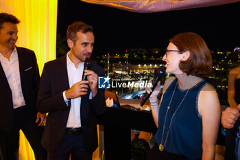 2023-05-26 - DUPIN Laurent & GYGI LAGGIARD Géraldine, Directrice des Acquisitions Sports du Groupe CANAL+ , portrait, at the 10th anniversary of Canal+ TV channel covering F1, at the Casino de Monaco, during the Formula 1 Grand Prix de Monaco 2023, 6th round of the 2023 Formula One World Championship from May 26 to 28, 2023 on the Circuit de Monaco, in Monaco - 10 ANS DE CANAL+ EN F1 - FORMULA 1 - MOTORS