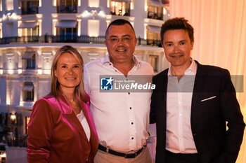2023-05-26 - RAY Séverine, BOULLIER Eric, and SENECAL Thomas (fra), Chief Editor of Canal+, at the 10th anniversary of Canal+ TV channel covering F1, at the Casino de Monaco, during the Formula 1 Grand Prix de Monaco 2023, 6th round of the 2023 Formula One World Championship from May 26 to 28, 2023 on the Circuit de Monaco, in Monaco - 10 ANS DE CANAL+ EN F1 - FORMULA 1 - MOTORS