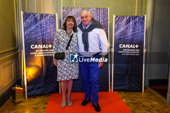 2023-05-26 - Pascale & Jean -Jacques Gasly at the 10th anniversary of Canal+ TV channel covering F1, at the Casino de Monaco, during the Formula 1 Grand Prix de Monaco 2023, 6th round of the 2023 Formula One World Championship from May 26 to 28, 2023 on the Circuit de Monaco, in Monaco - 10 ANS DE CANAL+ EN F1 - FORMULA 1 - MOTORS