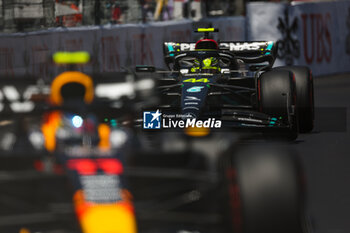 2023-05-27 - 44 HAMILTON Lewis (gbr), Mercedes AMG F1 Team W14, 11 PEREZ Sergio (mex), Red Bull Racing RB19, action during the Formula 1 Grand Prix de Monaco 2023, 6th round of the 2023 Formula One World Championship from May 26 to 28, 2023 on the Circuit de Monaco, in Monaco - F1 - MONACO GRAND PRIX 2023 - FORMULA 1 - MOTORS