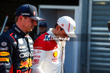 2023-05-27 - VERSTAPPEN Max (ned), Red Bull Racing RB19, LECLERC Charles (mco), Scuderia Ferrari SF-23, portrait during the Formula 1 Grand Prix de Monaco 2023, 6th round of the 2023 Formula One World Championship from May 26 to 28, 2023 on the Circuit de Monaco, in Monaco - F1 - MONACO GRAND PRIX 2023 - FORMULA 1 - MOTORS